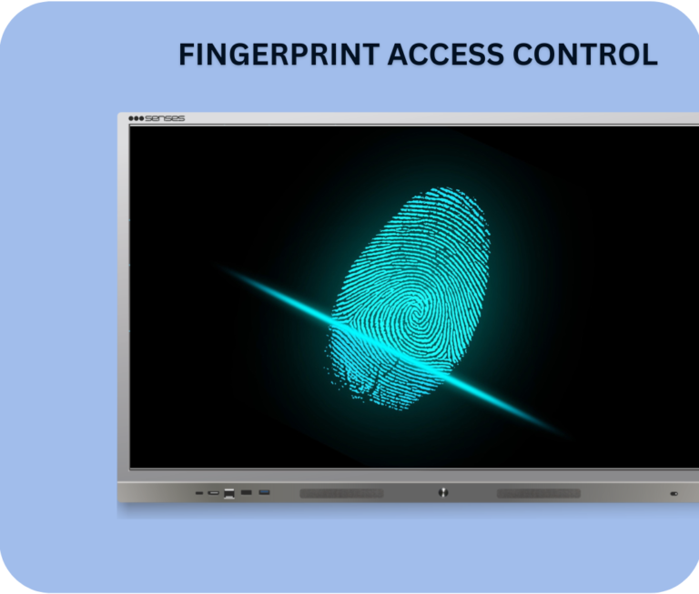 fingerprint access control in interactive flat panel