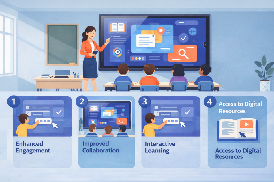 How Interactive Flat Panels for Schools Improve Student Learning Outcomes